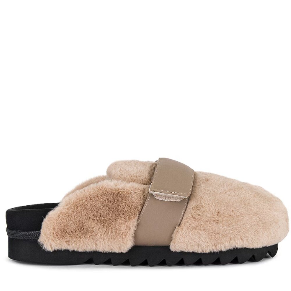 ROAM Cloud Loafer Mule Beige & Black Size 7 NWOB